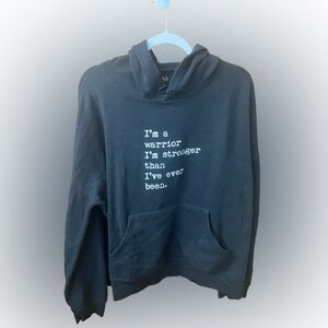 Om and Ah London Black Warrior Hoodie